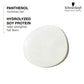 BLONDME All Blondes Detox Shampoo 1000ml — texture swatch with Panthenol and Hydrolyzed Soy Protein callouts, official brand card