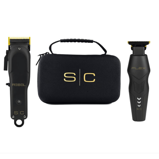 StyleCraft Super Set - Rebel Hair Clipper & Flex Cordless Hair Trimmer – Professional