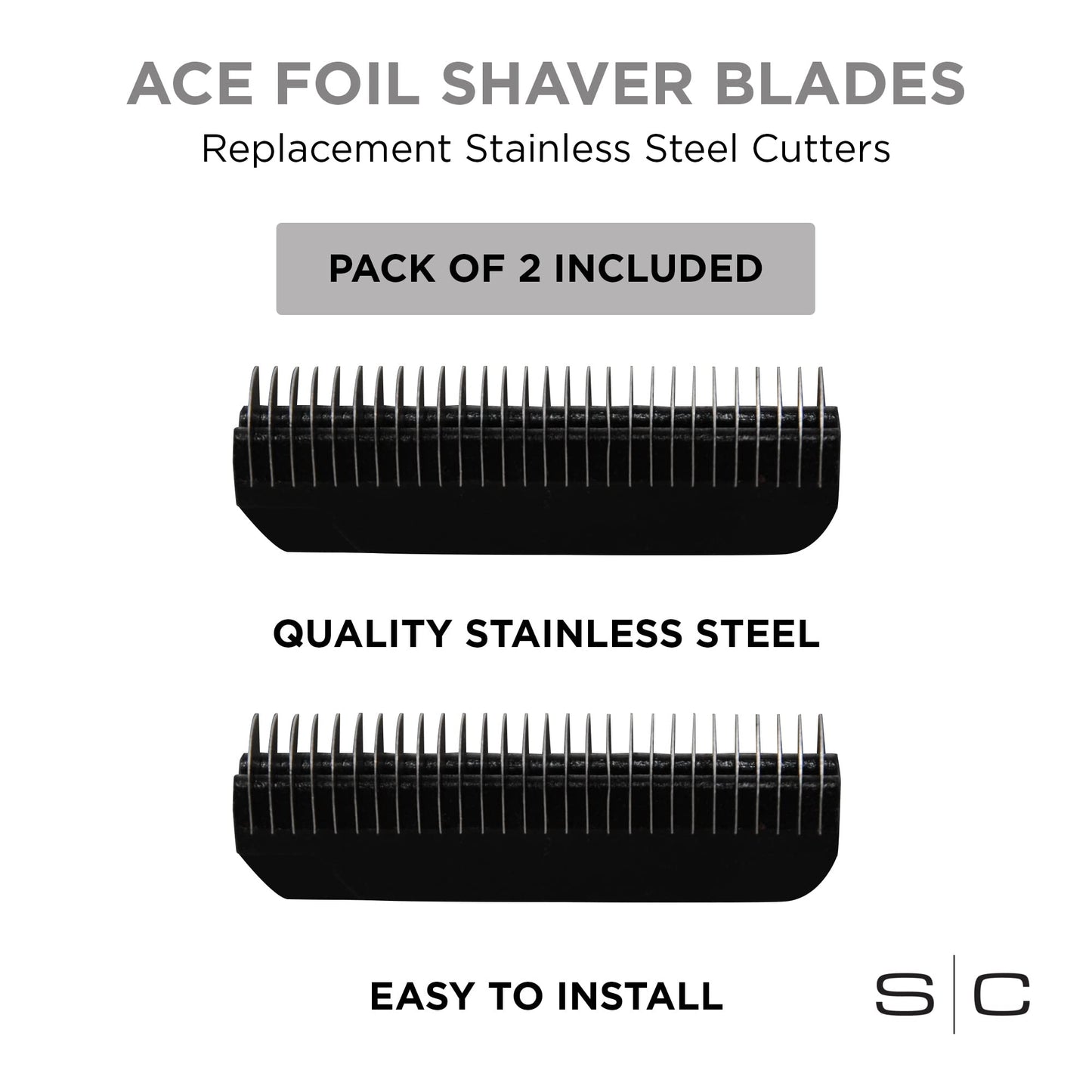 StyleCraft Stainless Steel Forged Cutters for the Ace Foil Shaver – Professional