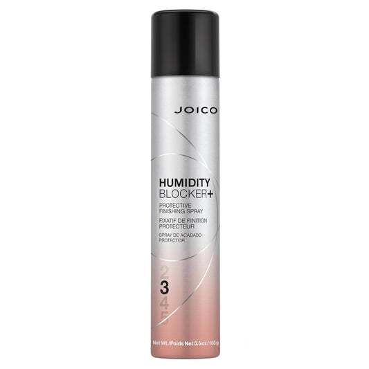 Joico Humidity Blocker+ Finishing Spray — 180 ml aerosol can, front label, hold level 3, plain white background