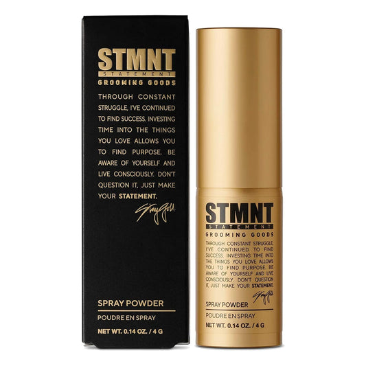 STMNT Spray Powder 4g — 4 g bottle with carton, official packshot