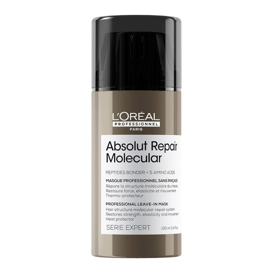 L’Oréal Professionnel Absolut Repair Molecular Leave-In Mask – Fiber-Sealing Protection & Repair Finisher (100ml)