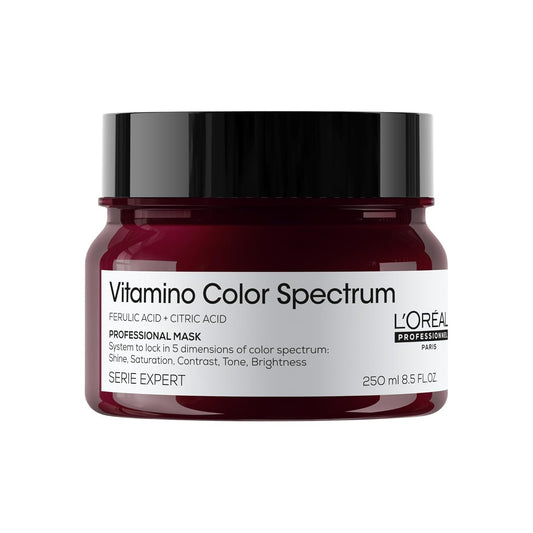 L’Oréal Professionnel Vitamino Color Spectrum Trio – Complete Radiance Routine for Color-Treated Hair (Shampoo + Conditioner + Mask)