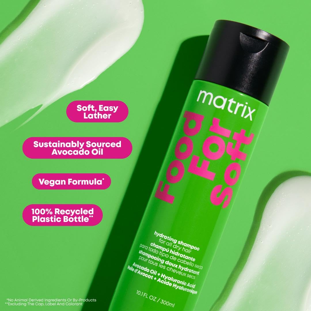 Matrix Food For Soft Hydrating Shampoo – Moisturizing Care for Dry, Brittle & Color-Treated Hair