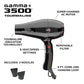 Gamma+ 3500 Professional Hair Dryer – Black