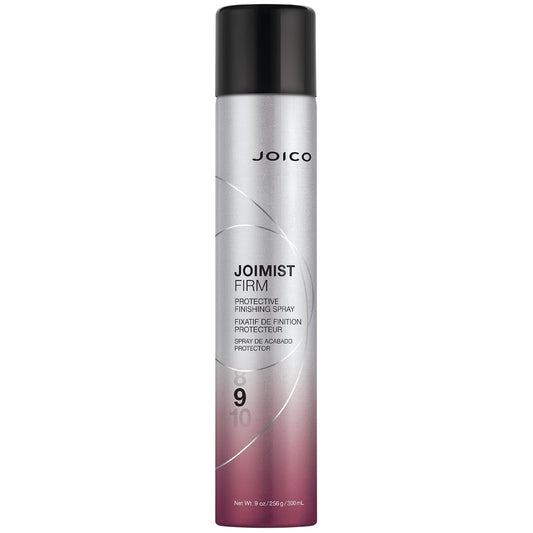Joico JoiMist Firm Finishing Spray — 300 ml aerosol can, front label, hold level 9, plain white background