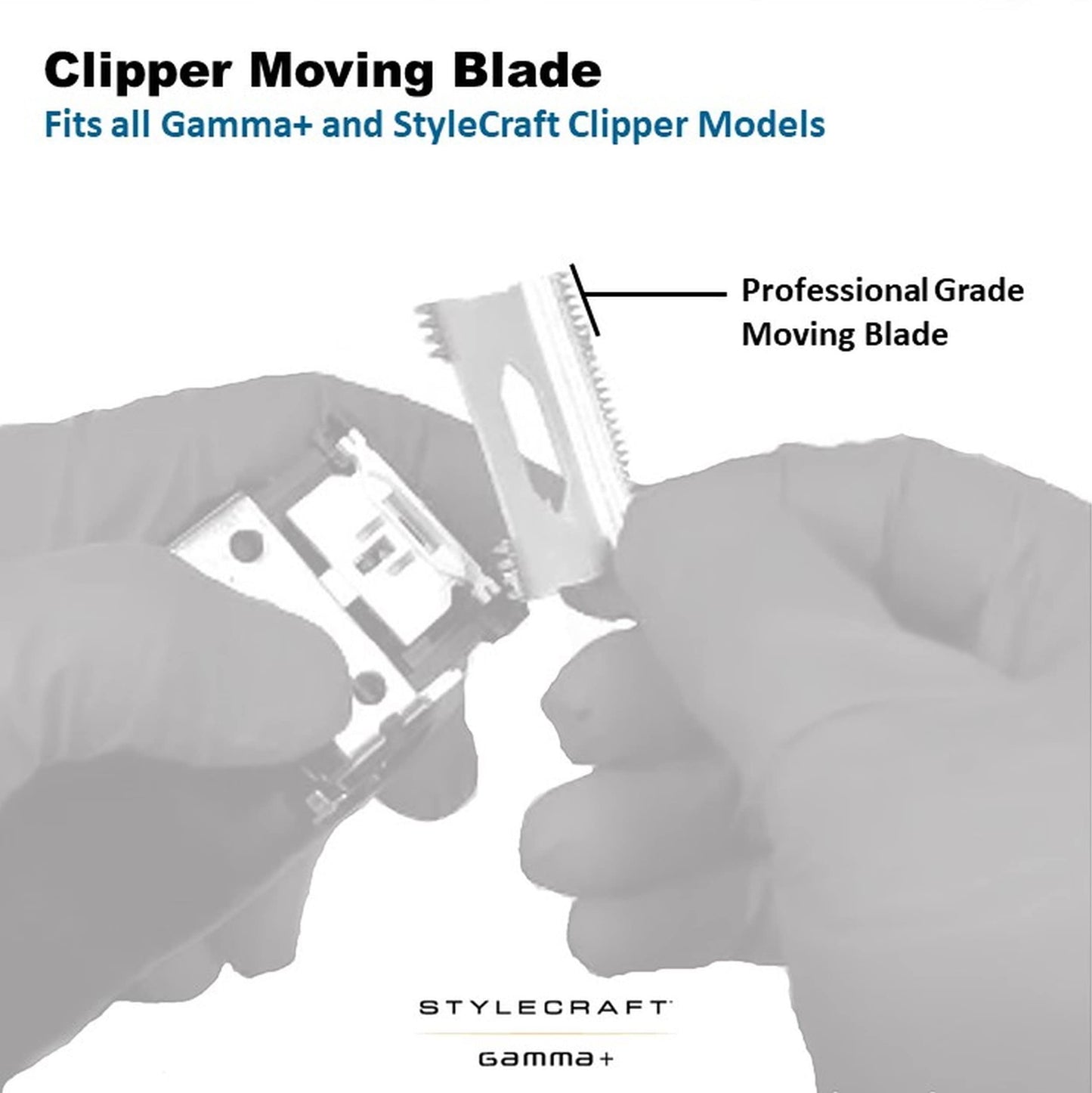 Gamma+ Black DLC Taper Clipper Blade & Gold Titanium Deep Tooth Cutter – Professional
