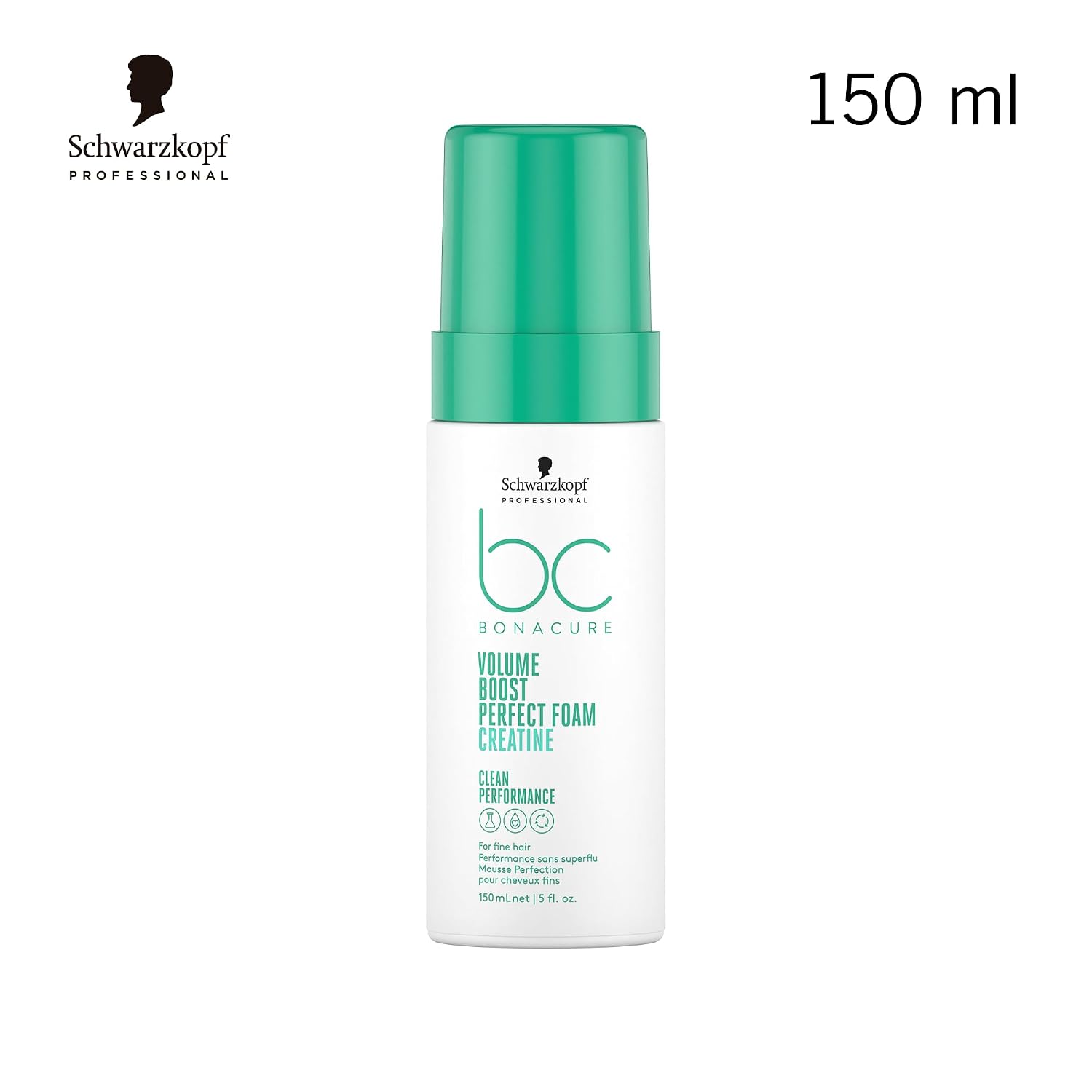 Bonacure Volume Boost Leave-In Foam — Perfect Foam can with 150 ml size callout