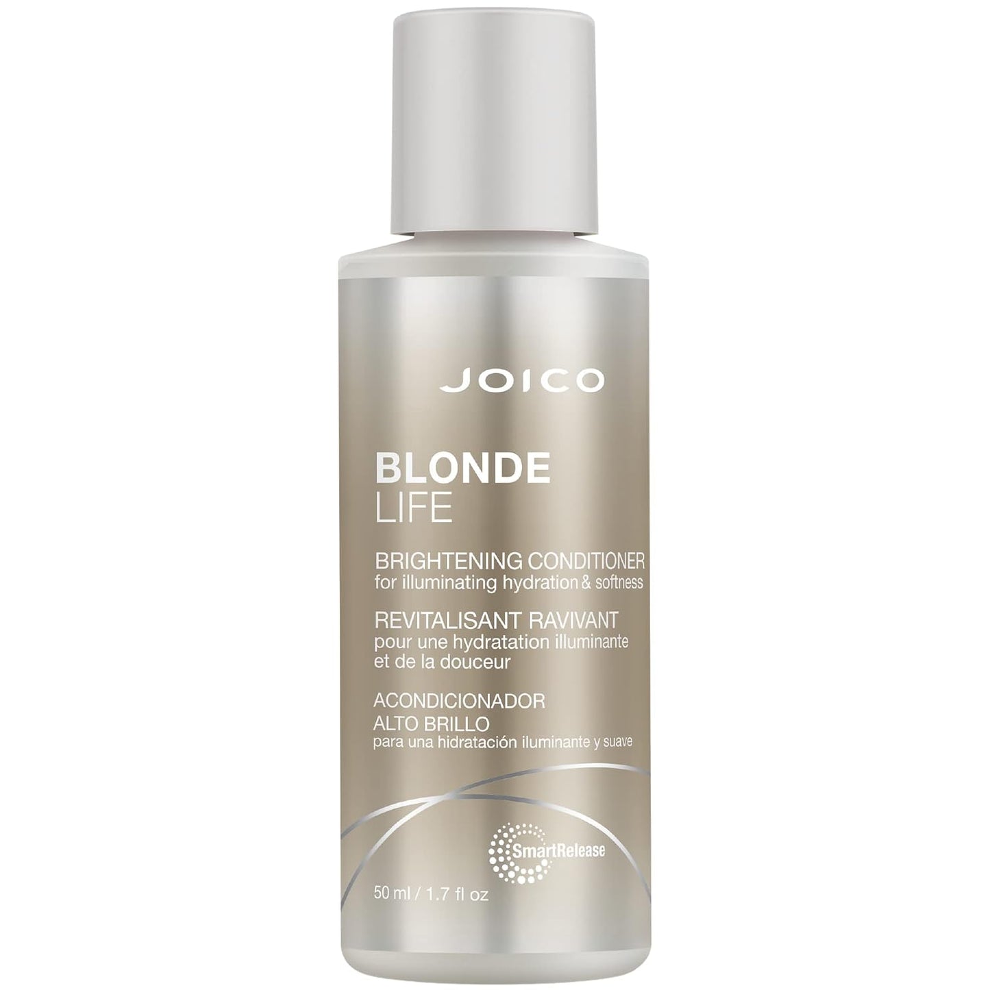 Joico Blonde Life Brightening Conditioner — 50 ml travel-size bottle, front label, plain white background