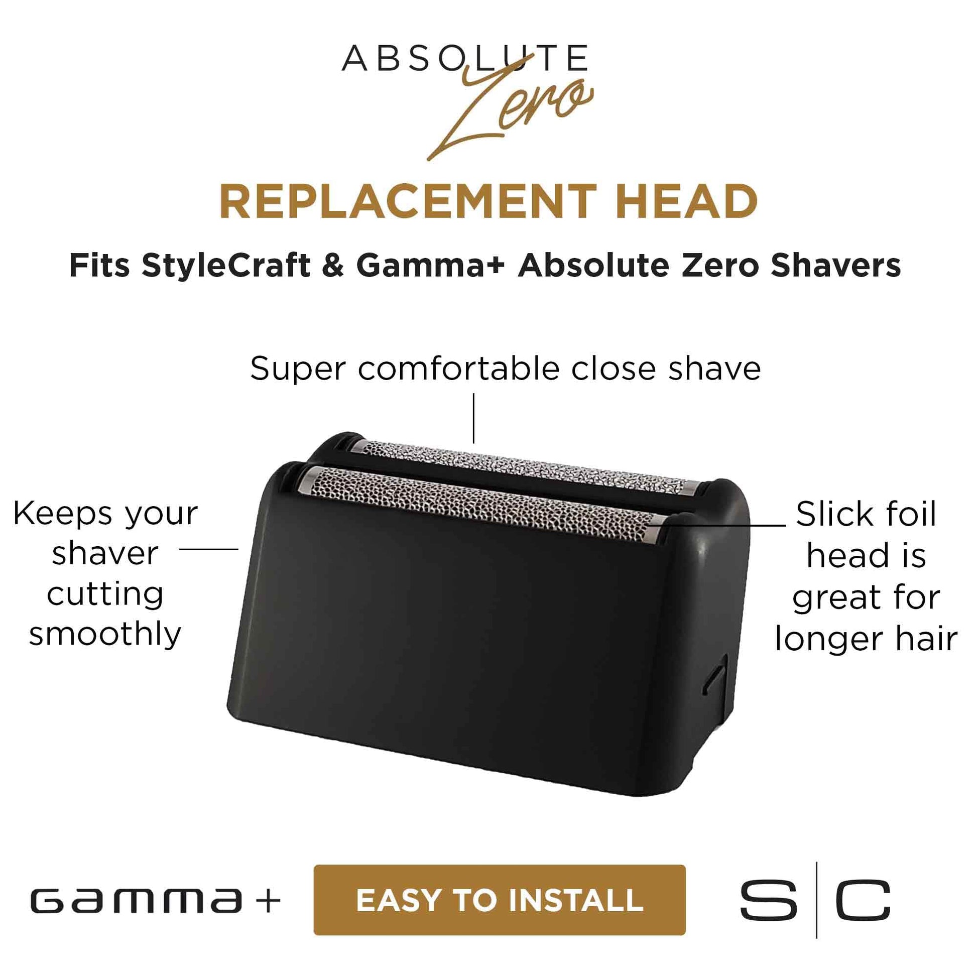 StyleCraft Stainless Steel Slick Foil for the Absolute Zero Foil Shaver – Professional