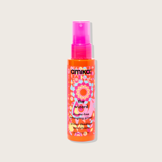 Amika The Wizard Silicone-Free Detangling Primer – Lightweight, Multi-Benefit Heat Protectant Spray
