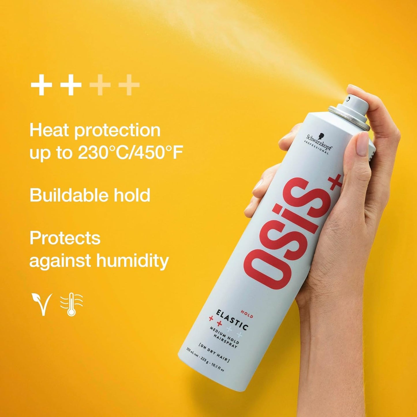OSiS+ Elastic – Medium Hold Hairspray for Flexible, Natural-Looking Control