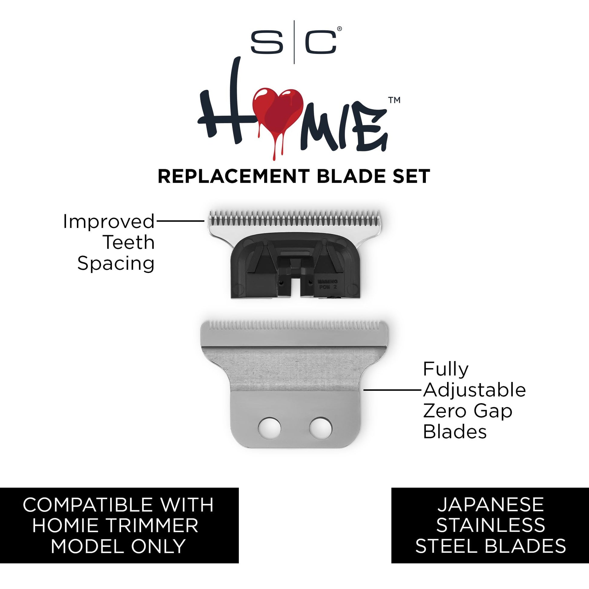 StyleCraft Stainless Steel Homie Classic Trimmer Blade – Professional