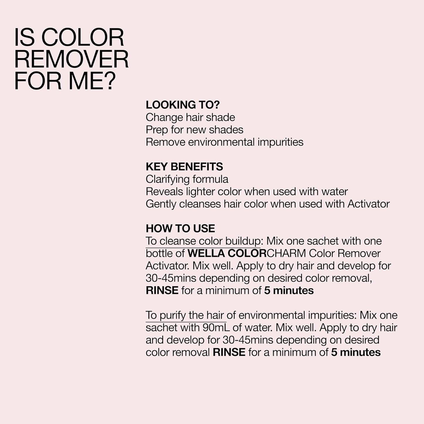 Wella Color Charm Colour Remover — who it is for, key benefits and how to use