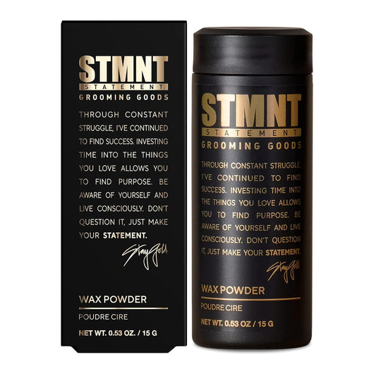 STMNT Wax Powder 15g — 15 g bottle with carton, official packshot