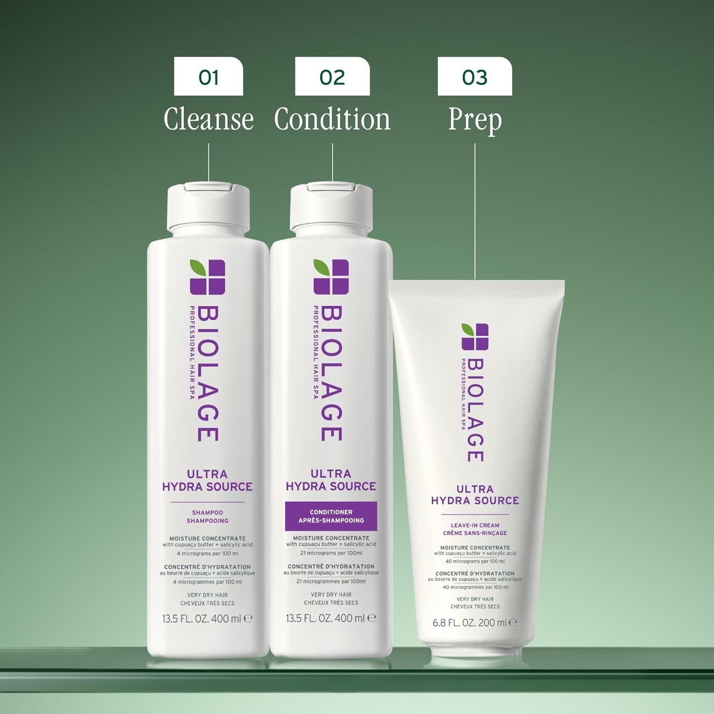 Biolage Professional Ultra Hydra Source Leave-In Cream for Very Dry Hair with Cupuaçu Butter, 5.1 oz 200ml