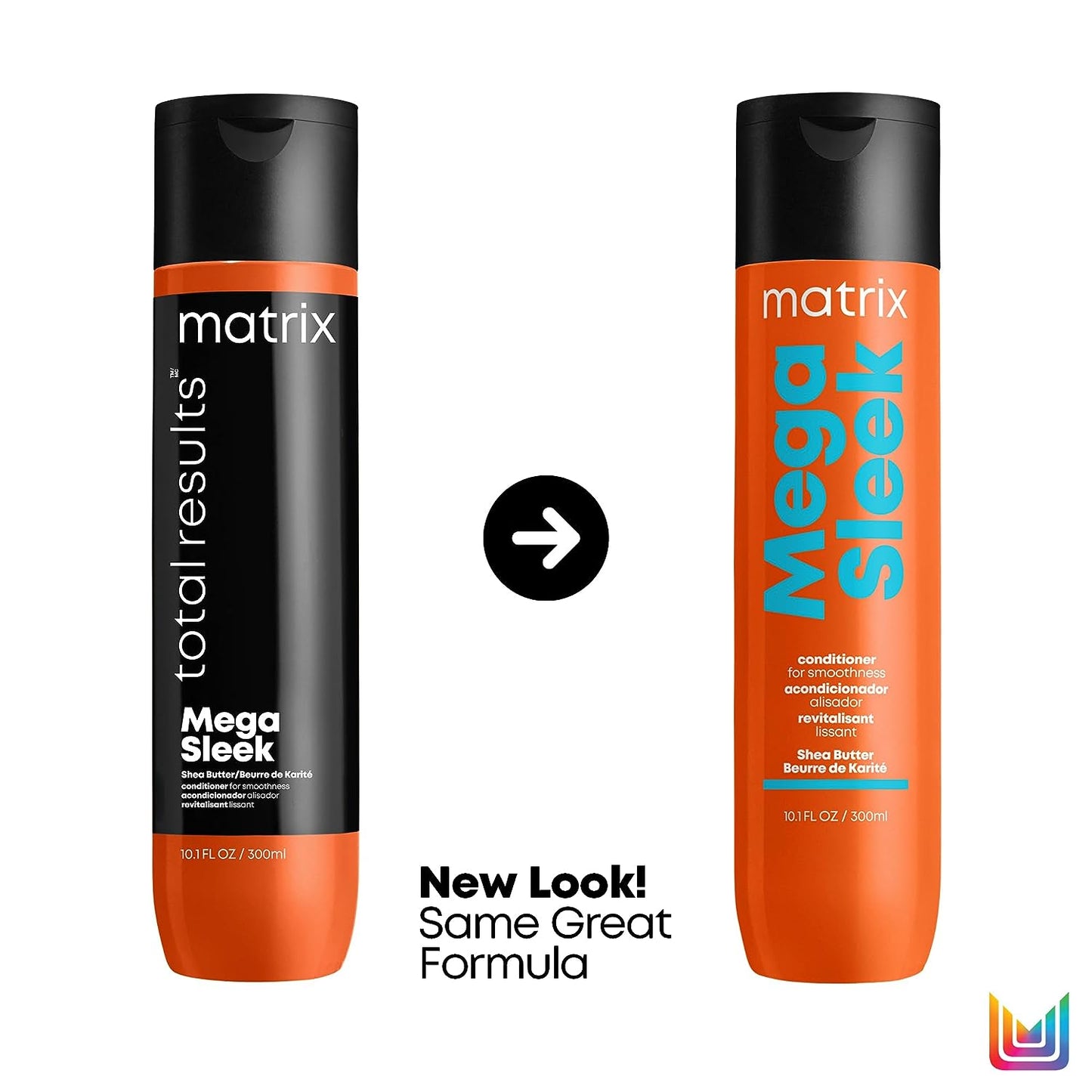 Matrix Total Results Mega Sleek Conditioner – Anti-Frizz, Smoothing, and Hydrating Formula with Shea Butter