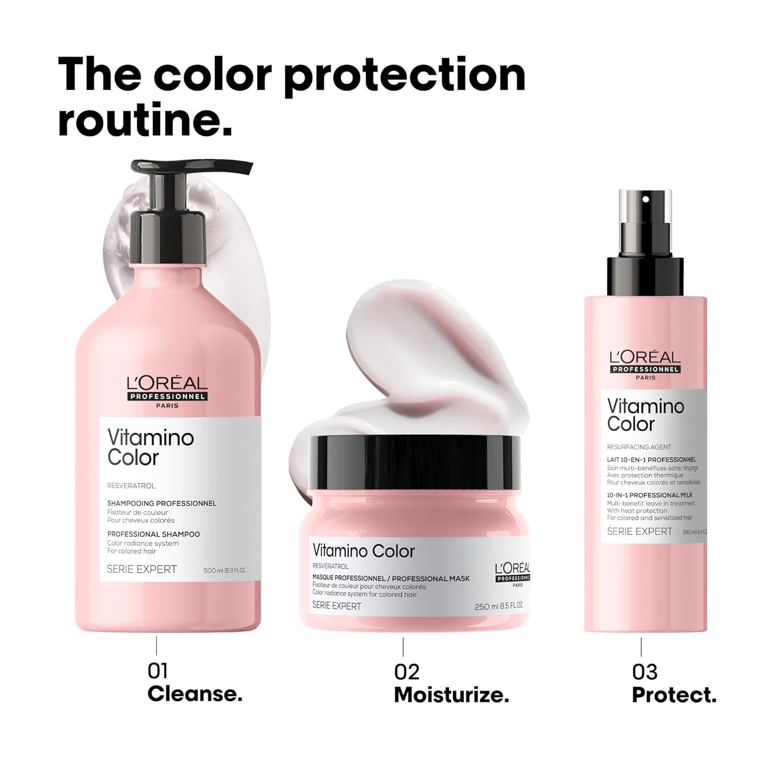 L’Oréal Professionnel Vitamino Color 10-in-1 Multi-Benefit Spray – Leave-In Protection for Color-Treated Hair (190ml) | L’Oréal Professionnel | ProHair.ca