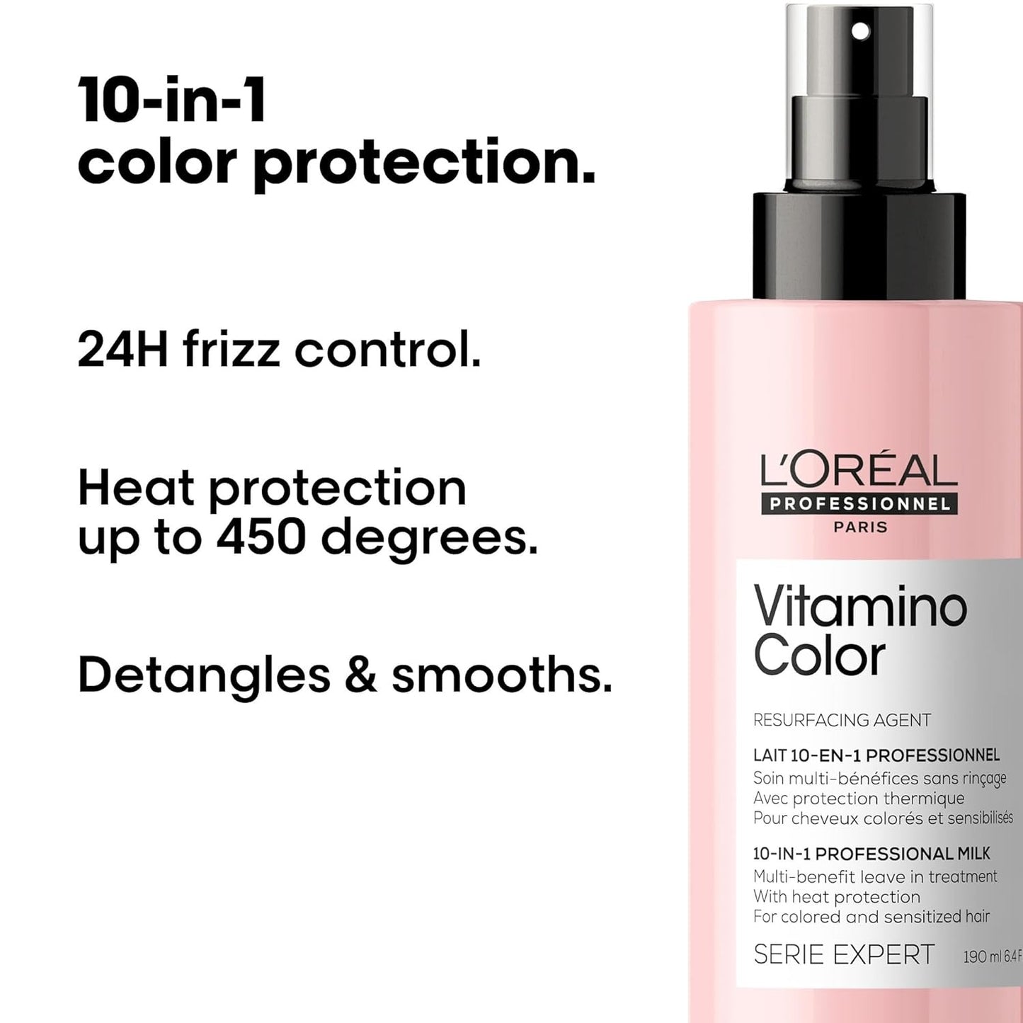 L’Oréal Professionnel Vitamino Color 10-in-1 Multi-Benefit Spray – Leave-In Protection for Color-Treated Hair (190ml) | L’Oréal Professionnel | ProHair.ca