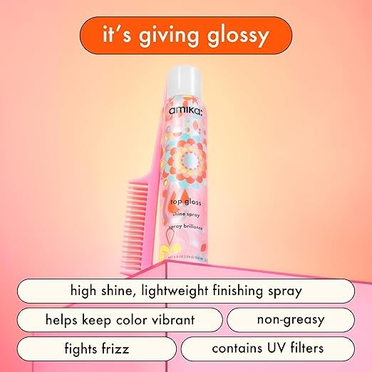 Amika - Top Gloss - Spray de brillo |4.8 oz|