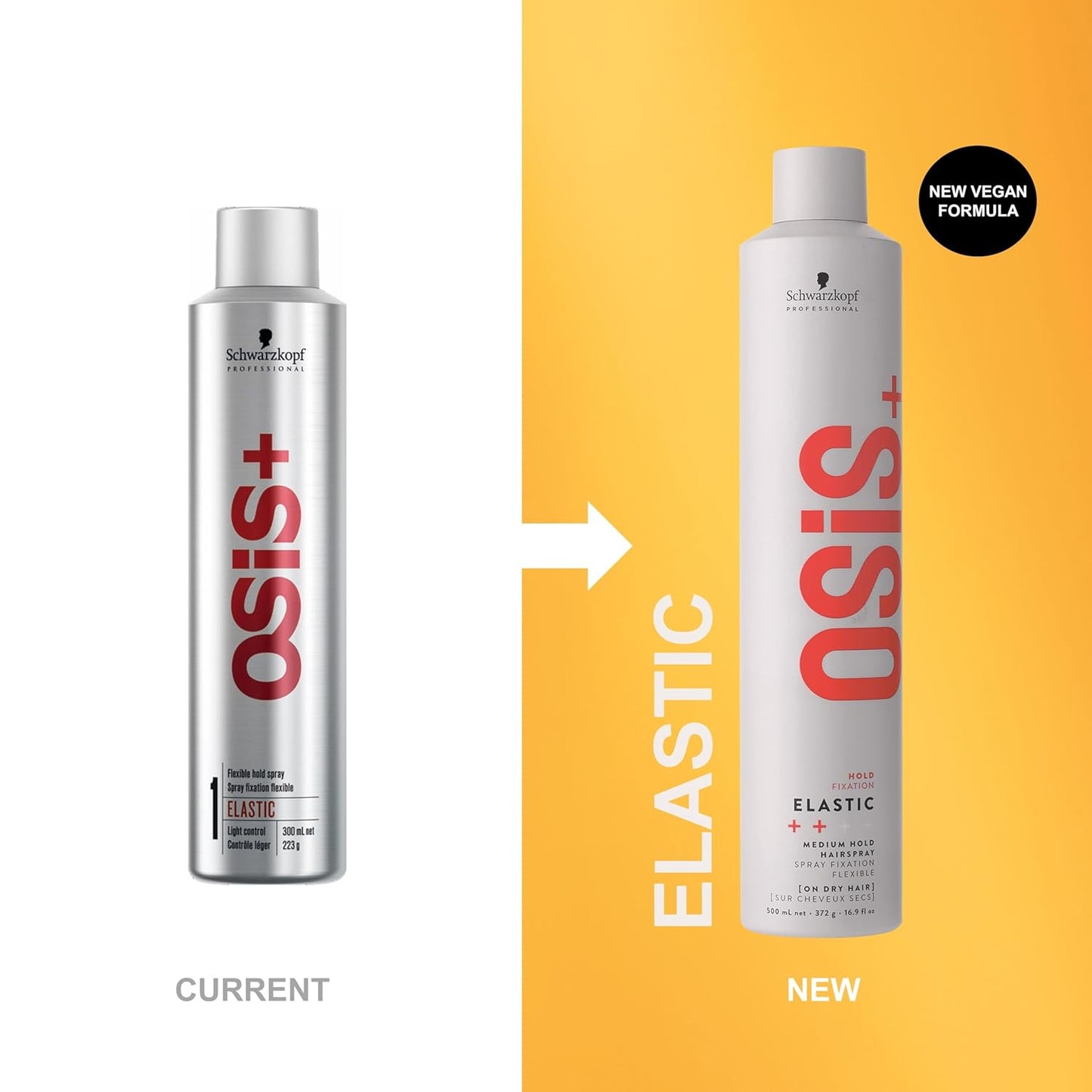 OSiS+ Elastic – Medium Hold Hairspray for Flexible, Natural-Looking Control