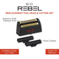 StyleCraft Gold Titanium Double Foil and Echo Cutters for Rebel Foil Shaver – Professional