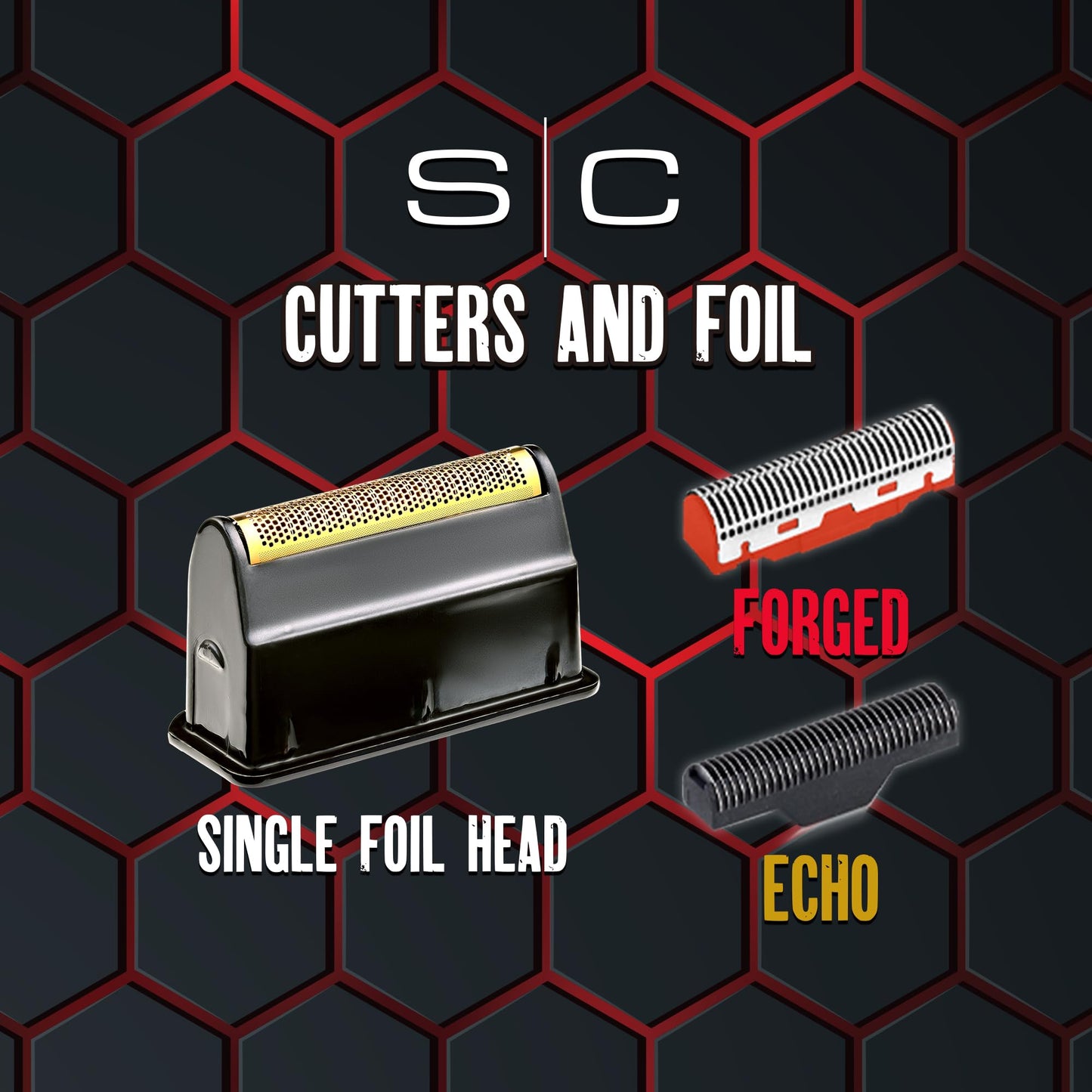 StyleCraft Gold Titanium Single Foil with Echo & Forged Cutters for the Uno 2.0 Shaver – Professional