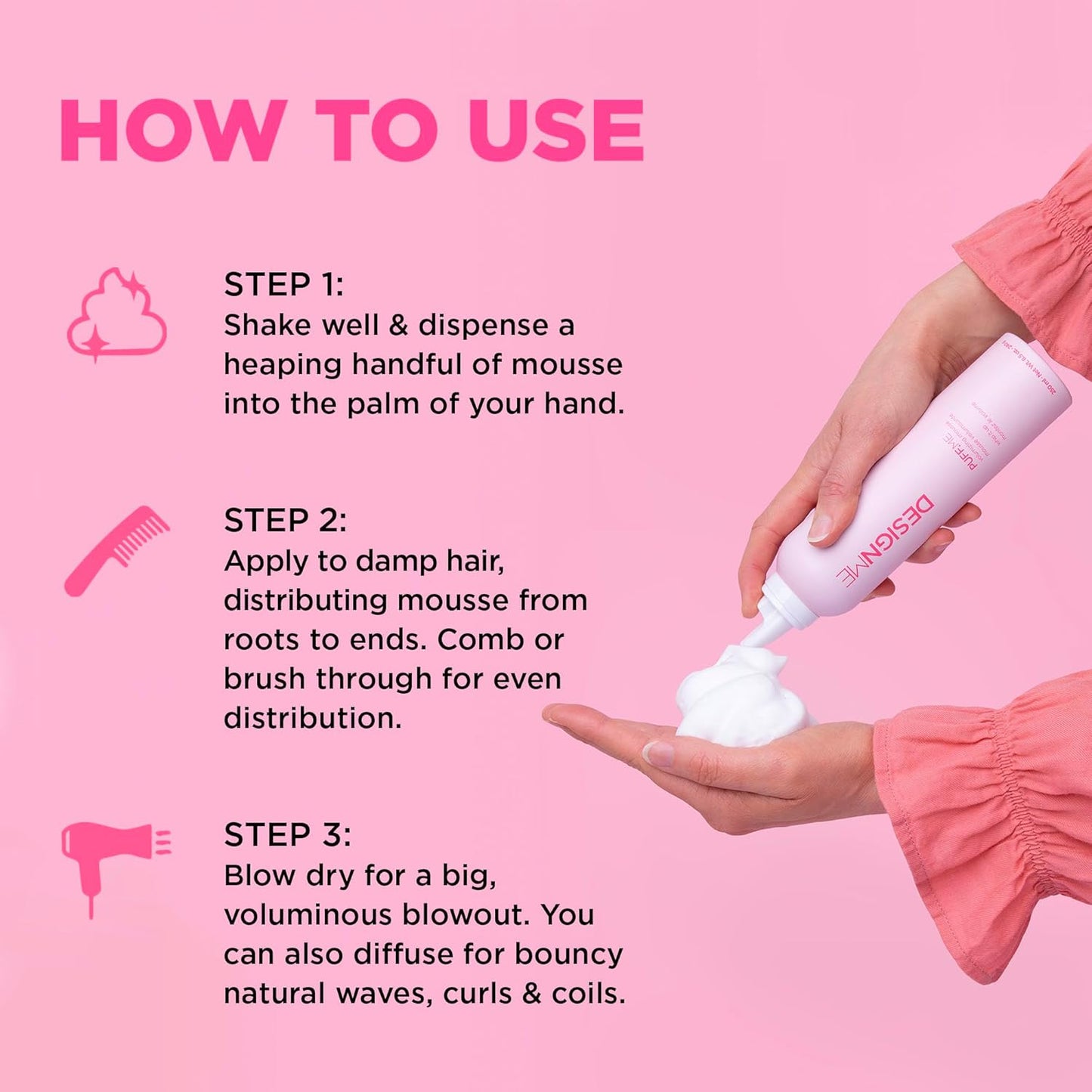 SexyHair Blow It Up Volumizing Gel Foam for Root Lift &