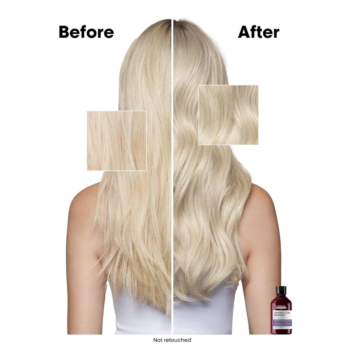 L’Oréal Professionnel Vitamino Color Spectrum Purple Shampoo – Anti-Brass Toning for Blonde & Highlighted Hair