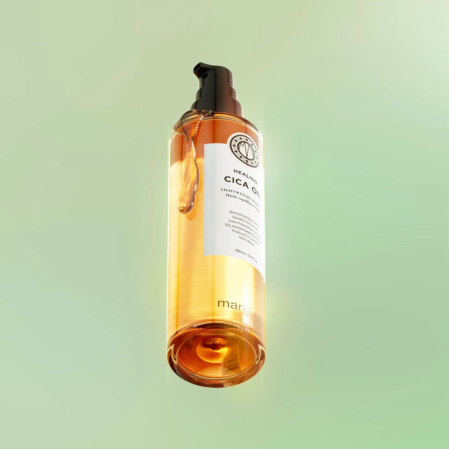 Maria Nila Cica Oil weightless hair oil 100ml bottle, front label | Maria Nila | ProHair.ca