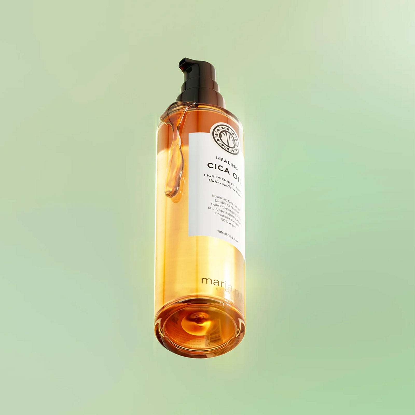 Maria Nila Cica Oil weightless hair oil 100ml bottle, front label | Maria Nila | ProHair.ca