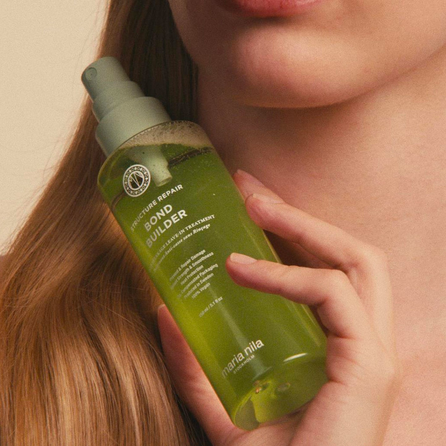 Maria Nila Bond Builder leave-in bond repair spray 150ml, front of pack | Maria Nila | ProHair.ca