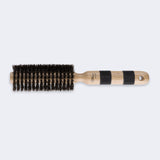 Dannyco Oakwood Round Brush – Pre-Softened Natural Boar / Brosse ronde Dannyco en chêne – soies naturelles de sanglier préassouplies