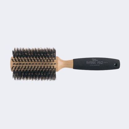 Dannyco Oakwood Round Brush – Sponge-Covered Handle / Brosse ronde Dannyco en chêne – poignée recouverte d’éponge