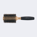Dannyco Oakwood Round Brush – Sponge-Covered Handle / Brosse ronde Dannyco en chêne – poignée recouverte d’éponge