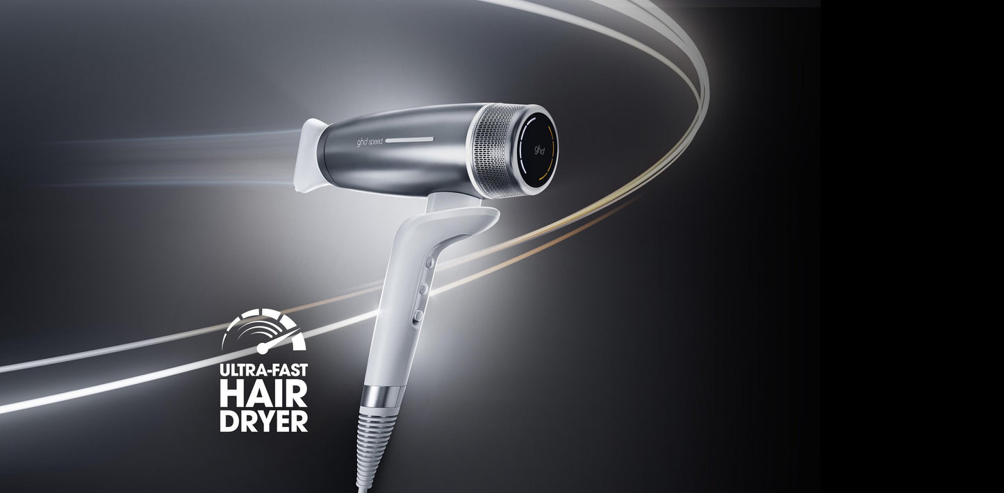 GHD – Speed Ionic Hair Dryer – Silver White