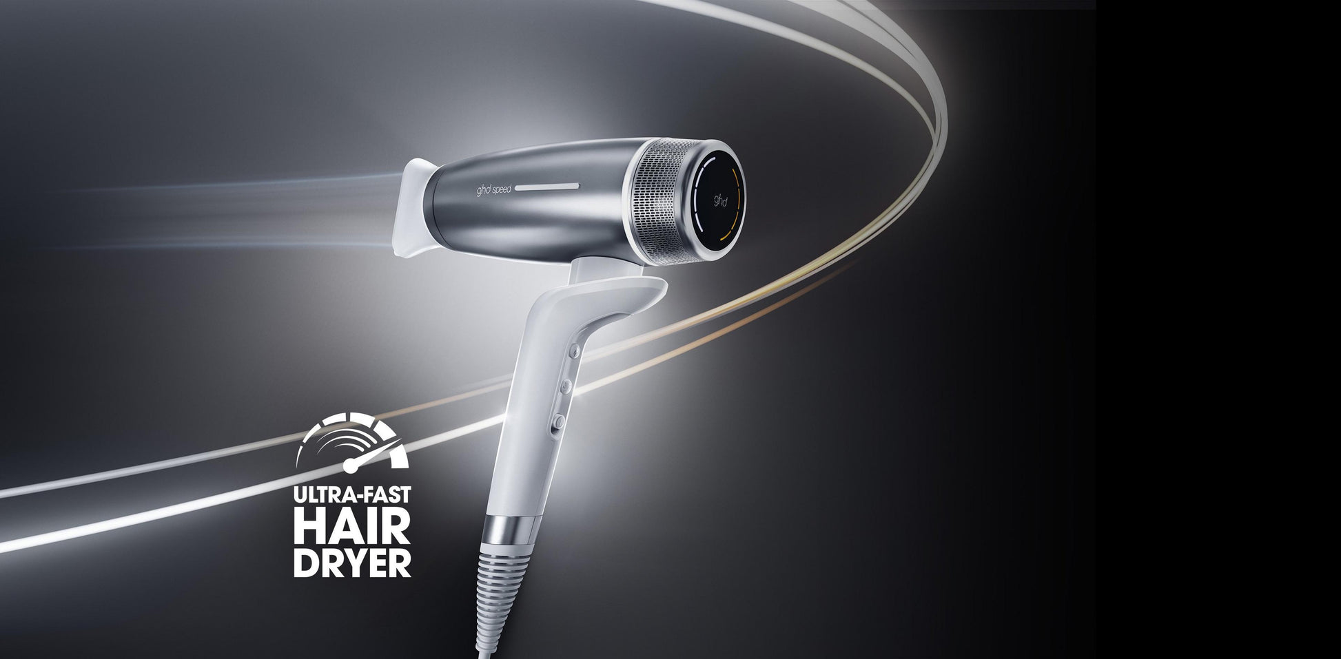 GHD – Speed Ionic Hair Dryer – Silver White