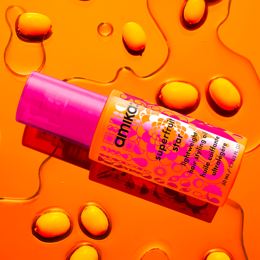 Amika Superfruit Star Lightweight Hair Styling Oil 50ml – Strengthen, Smooth & Protect
