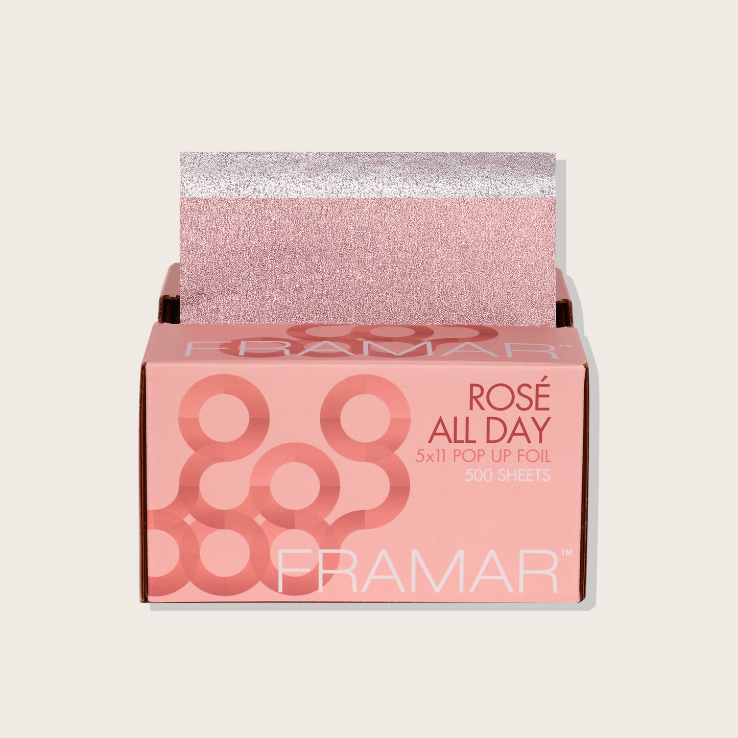 Feuilles aluminium gaufrées Rosé All Day 5x11 – 500 unités