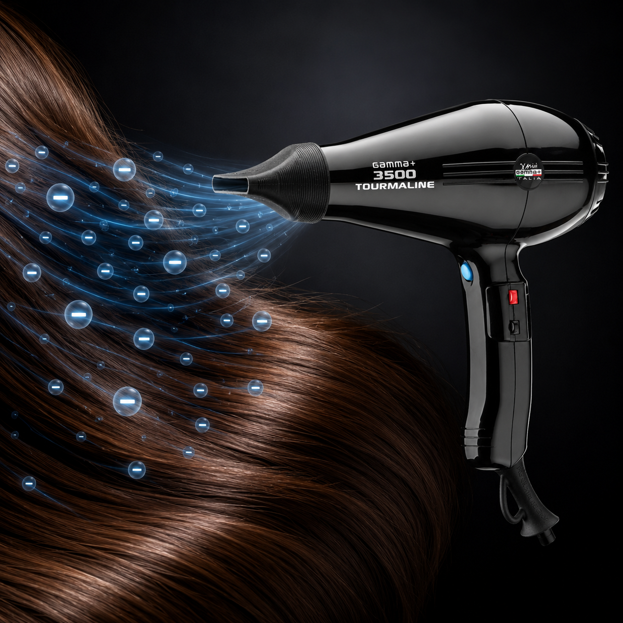 Gamma+ 3500 Professional Hair Dryer – Black