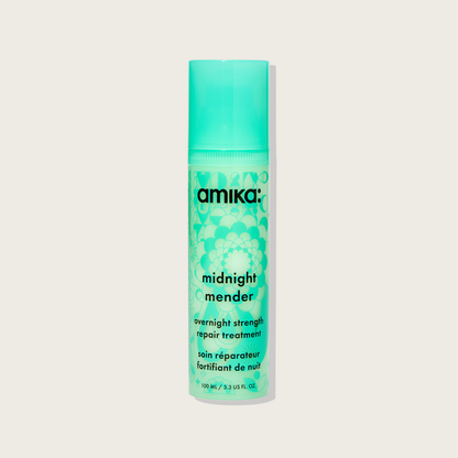 Amika Midnight Mender Overnight Strength Repair Treatment Mask 100ml – Wake Up to 9x Stronger Hair