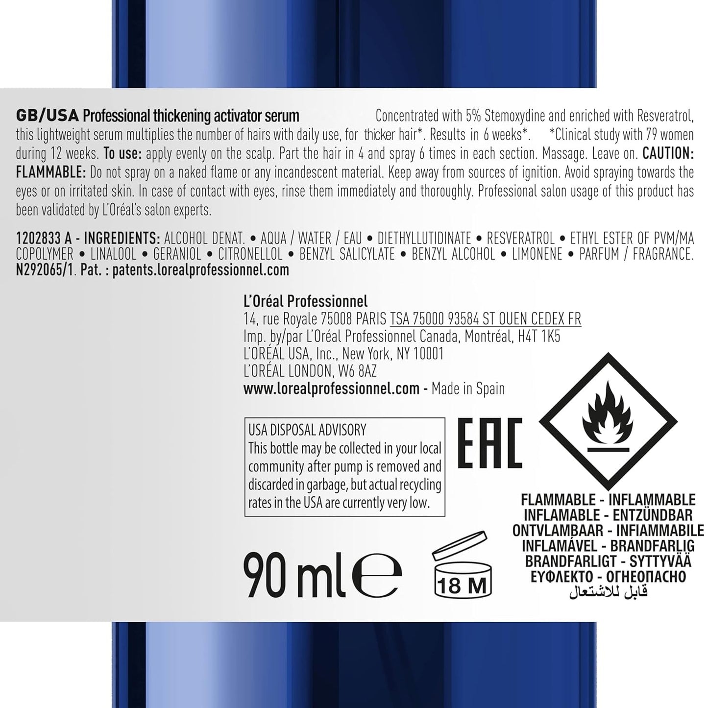 L'Oréal Professionnel Serioxyl Advanced Denser Hair Serum 90ml