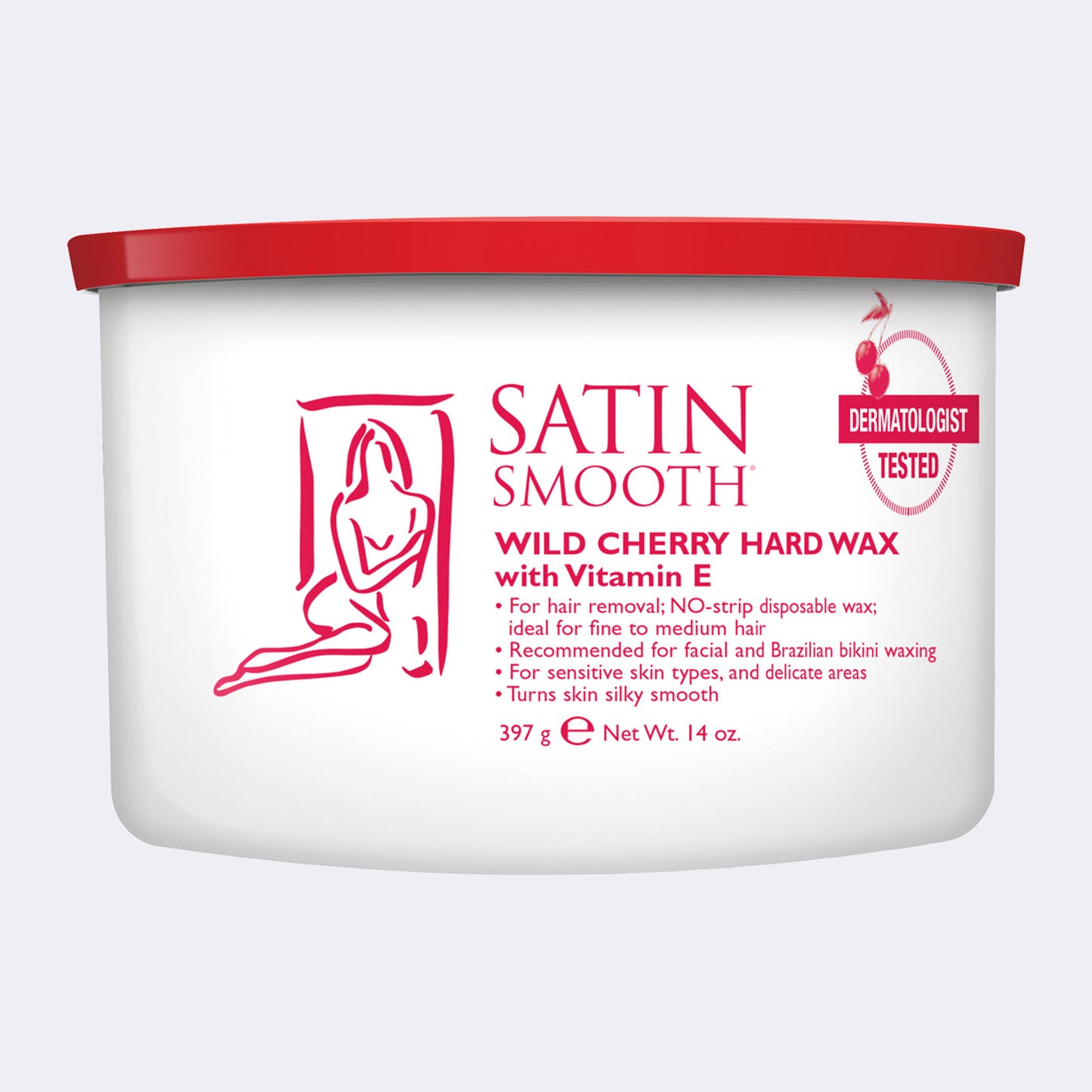 SATIN SMOOTH™ WILD CHERRY HARD WAX with vitamin E