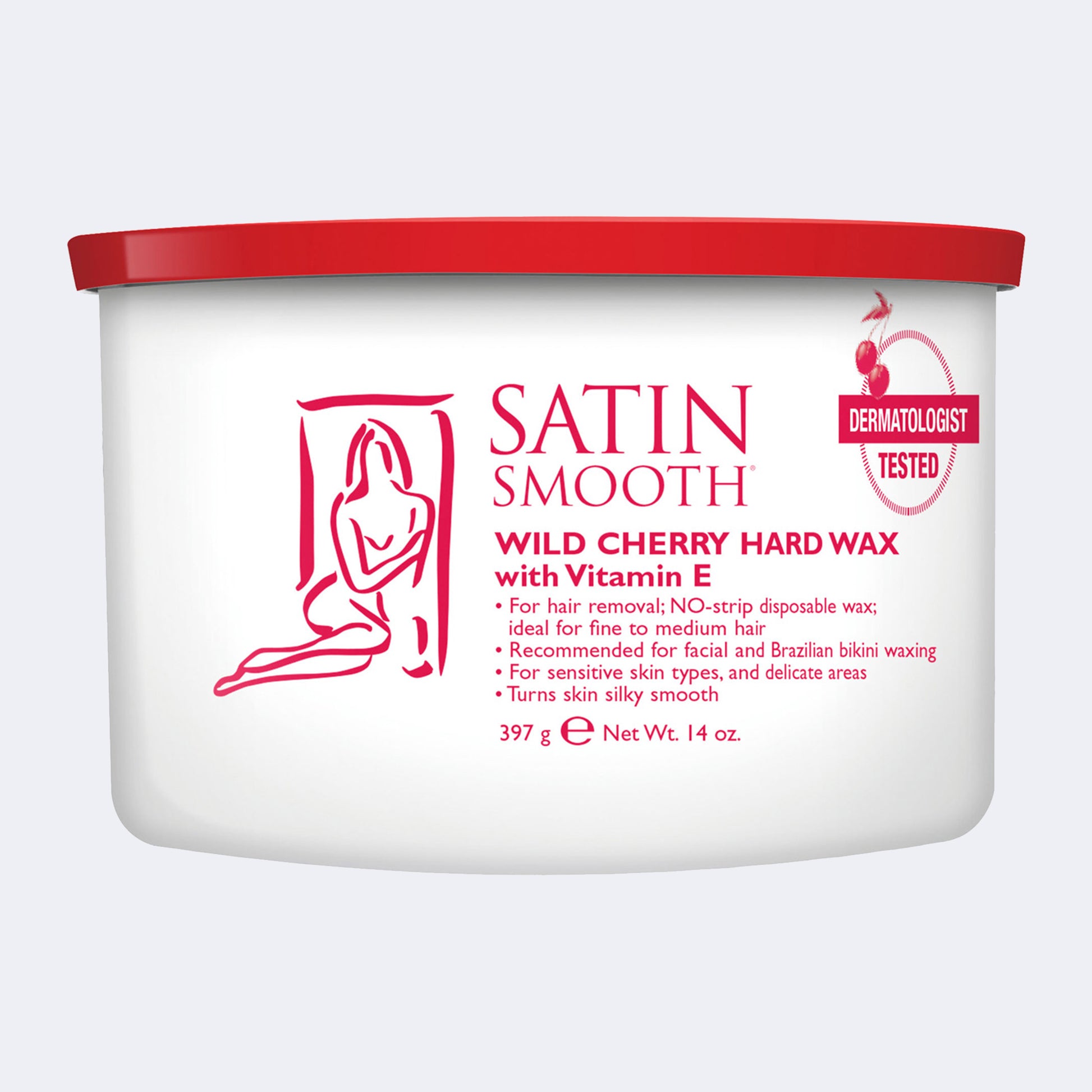 SATIN SMOOTH™ WILD CHERRY HARD WAX with vitamin E