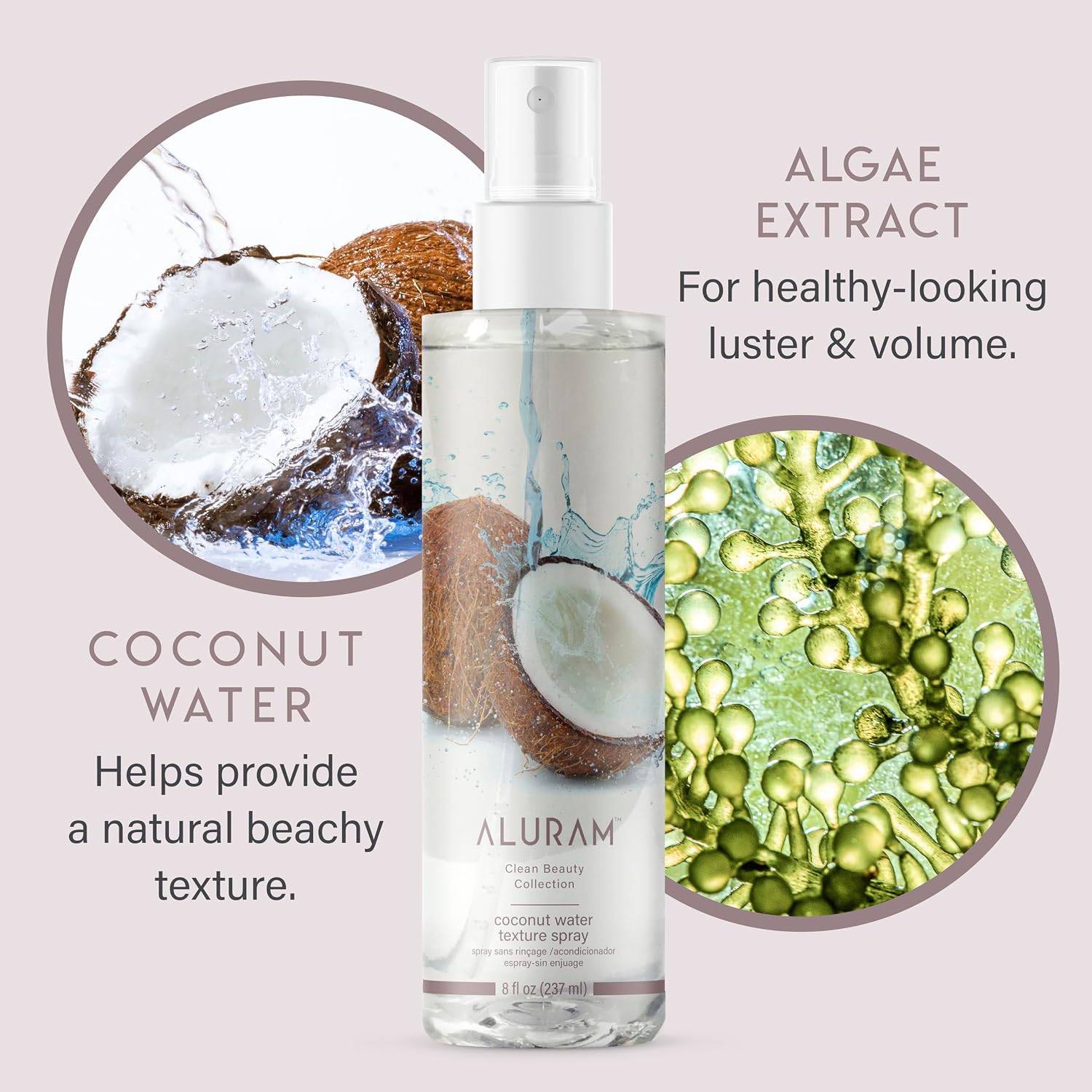 Aluram Coconut Water Texturizing Spray