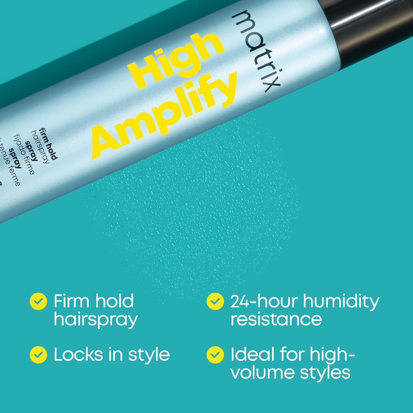 Matrix High Amplify Proforma Firm Hold Hairspray – 24-Hour Humidity Resistance & Volume Boost