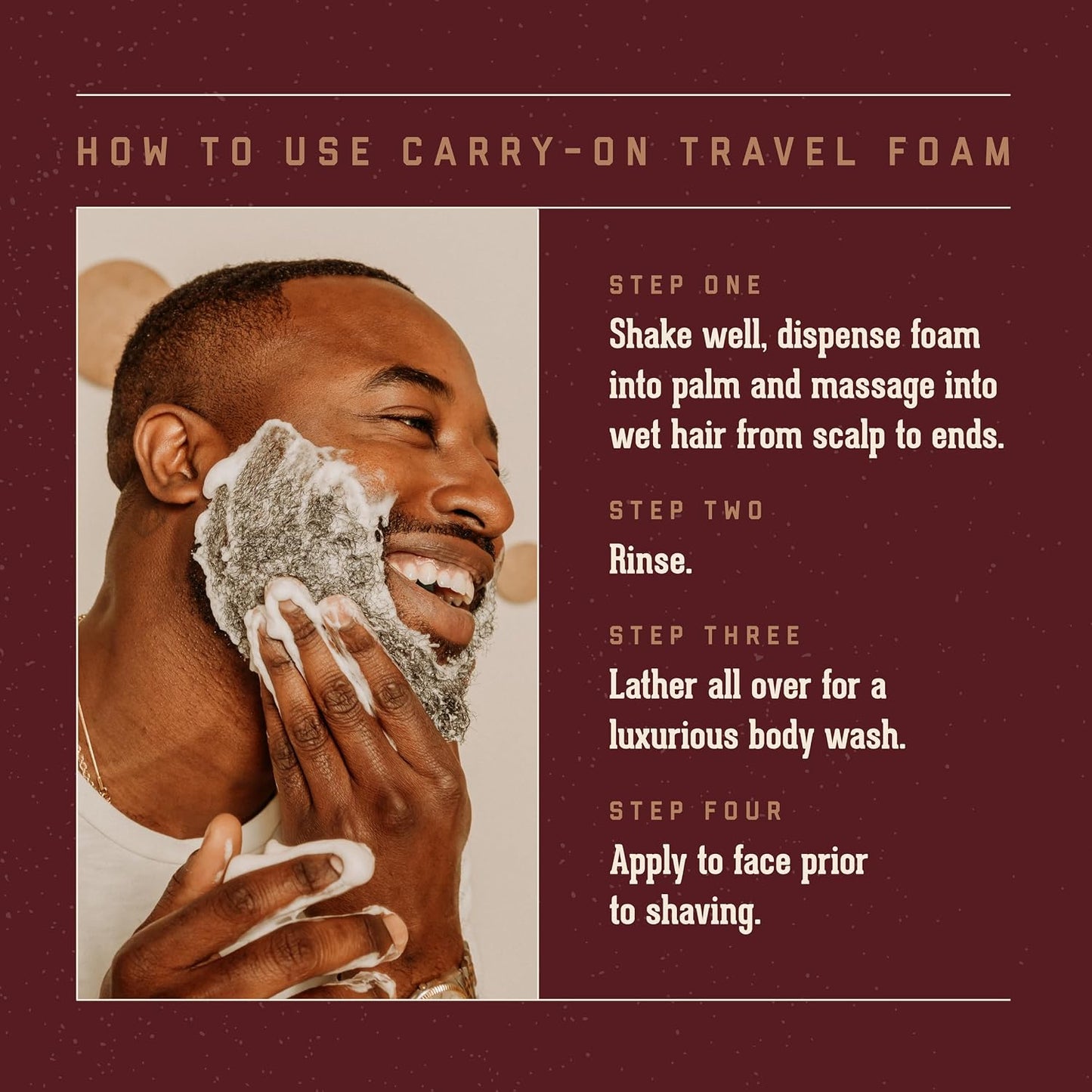 18.21 Man Made Carry-On 4-in-1 Travel Foam — how to use guide