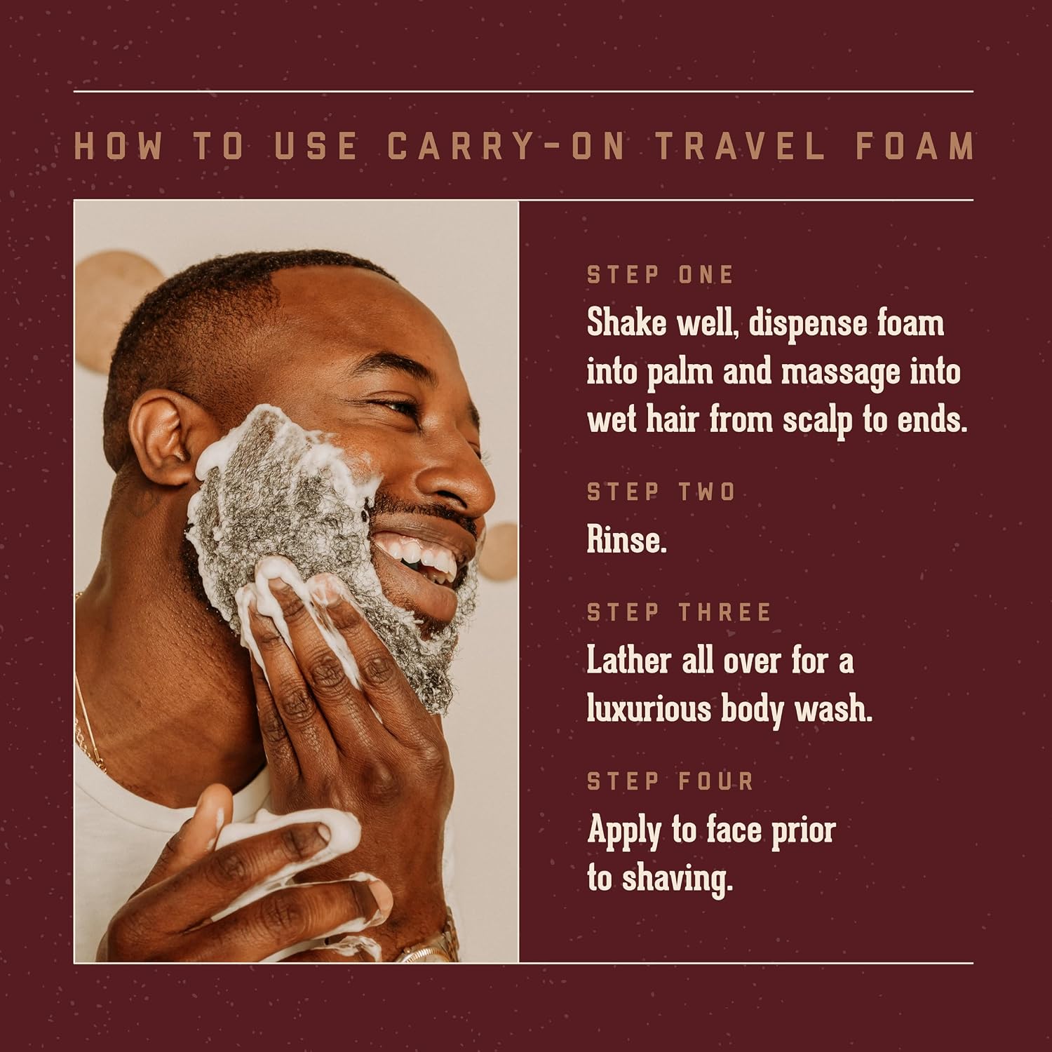 18.21 Man Made Carry-On 4-in-1 Travel Foam — how to use guide
