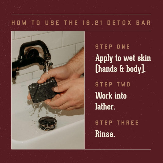 18.21 Man Made Detox Bar — how to use guide