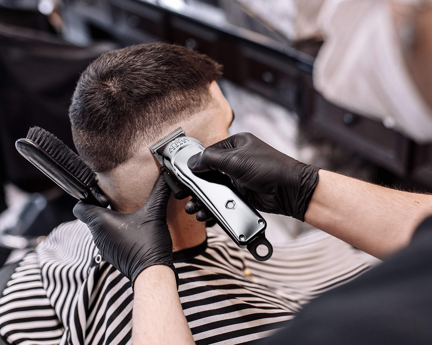 Gamma+ Black DLC Taper Clipper Blade & Gold Titanium Deep Tooth Cutter – Professional